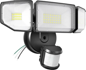 85W Motion Sensor Outdoor Light, 8500LM Ultra-Bright LED Security Light with 3 Adjustable Heads, IP65 Waterproof Dusk to Dawn Flood Light for Garage, Yard, and Driveway, 6500K Daylight, Black 85W Motion Sensor Outdoor Light, 8500LM Ultra-Bright LED Security Light with 3 Adjustable Heads, IP65 Waterproof Dusk to Dawn Flood Light for Garage, Yard, and Driveway, 6500K Daylight, Black