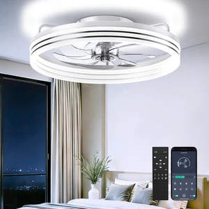 Ceiling Fan with Lights and Remote, 20in Modern Ceiling Fans 3000K-6500K Smart Ceiling Fans with Lights, Low Profile Flush Mount Ceiling Fan with Light, Quiet Ceiling Fan for Bedroom Ceiling Fan with Lights and Remote, 20in Modern Ceiling Fans 3000K-6500K Smart Ceiling Fans with Lights, Low Profile Flush Mount Ceiling Fan with Light, Quiet Ceiling Fan for Bedroom