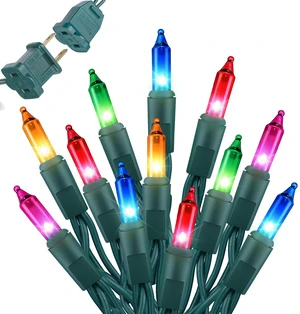 Multi-Colored Christmas Lights, 40FT 200 Count Incandescent Mini String Lights, Connectable Waterproof Fairy Light Christmas Decorations for Indoor Outdoor Xmas Tree Garland Garden Patio Party Decor Multi-Colored Christmas Lights, 40FT 200 Count Incandescent Mini String Lights, Connectable Waterproof Fairy Light Christmas Decorations for Indoor Outdoor Xmas Tree Garland Garden Patio Party Decor