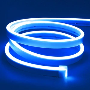 LED Strip Lights, Blue Neon Rope, 0.39in/Cut DIY, 16.4ft, 12V Waterproof, Silicone Flexible, Connectable for Bedroom, Cabinet, Commercial Sign Decor, 6mm Wide, Not Included Power Adapter LED Strip Lights, Blue Neon Rope, 0.39in/Cut DIY, 16.4ft, 12V Waterproof, Silicone Flexible, Connectable for Bedroom, Cabinet, Commercial Sign Decor, 6mm Wide, Not Included Power Adapter