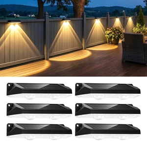 8 Pack Solar Fence Lights Outdoor, 3000/4000/6000K/RGB 12 Modes Fence Lights Solar Powered, 11 Colors, IP65 Waterproof, for Outside Backyard, Deck, Step, Wall, Yard, Patio, Pool, Railing 8 Pack Solar Fence Lights Outdoor, 3000/4000/6000K/RGB 12 Modes Fence Lights Solar Powered, 11 Colors, IP65 Waterproof, for Outside Backyard, Deck, Step, Wall, Yard, Patio, Pool, Railing