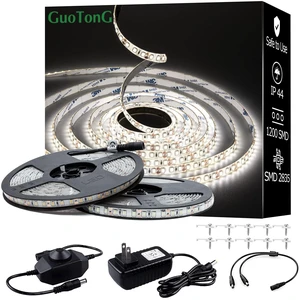 White LED Strip Lights, IP44 Waterproof 2835 LED Lights, 6000K 12V 65.6ft/20m Flexible Ribbon, Kitchen Cabinet Lighting, Outdoor/Indoor White LED Strip Lights, IP44 Waterproof 2835 LED Lights, 6000K 12V 65.6ft/20m Flexible Ribbon, Kitchen Cabinet Lighting, Outdoor/Indoor