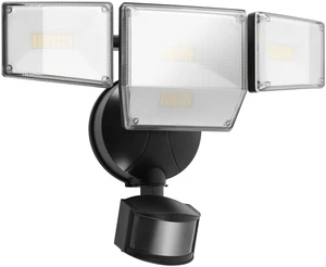 85W 10000LM Motion Sensor Outdoor Lights, 4-Head Super Bright LED Security Light, 5000K Daylight, IP65 Waterproof Hardwired Motion Detector Flood Lights Outdoor for Garage, Yard (Black) 85W 10000LM Motion Sensor Outdoor Lights, 4-Head Super Bright LED Security Light, 5000K Daylight, IP65 Waterproof Hardwired Motion Detector Flood Lights Outdoor for Garage, Yard (Black)