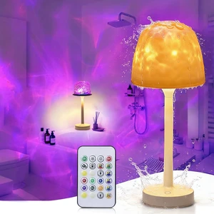 Waterproof Shower Lamp, Ocean Wave Projector Rechargeable Bathroom Night Light for Home Spa 2-in-1 Cordless Table Lamp, 16 Colors Remote Touch Control Relaxing Gifts Women & Kids Waterproof Shower Lamp, Ocean Wave Projector Rechargeable Bathroom Night Light for Home Spa 2-in-1 Cordless Table Lamp, 16 Colors Remote Touch Control Relaxing Gifts Women & Kids