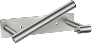 Commercial Toilet Paper Holder Wall Mount Bathroom Tissue Holder Brushed Nickel | Adhesive or Screw | SUS304 Stainless Steel Rustproof | Pivoting Tissue Roll Holder | Square Base Commercial Toilet Paper Holder Wall Mount Bathroom Tissue Holder Brushed Nickel | Adhesive or Screw | SUS304 Stainless Steel Rustproof | Pivoting Tissue Roll Holder | Square Base