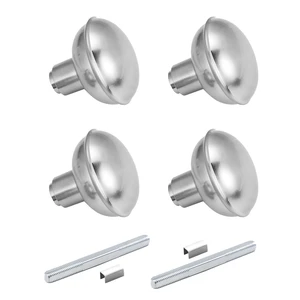 2 Pack Brushed Nickel Door Knob Set with Spindle, Old Style Door Knobs Replacement Set for Mortise Lock Interior Doors, Satin Nickel 2 Pack Brushed Nickel Door Knob Set with Spindle, Old Style Door Knobs Replacement Set for Mortise Lock Interior Doors, Satin Nickel