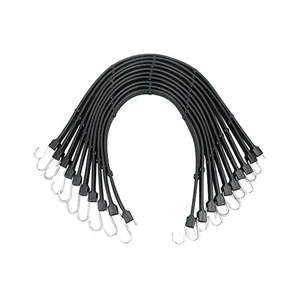 Adjustable 31" Rubber Tarp Straps with 150% Max Stretch, 100% EPDM Bungee Cords with Metal Crimped S Hooks, Ideal for Securing Tarps, Cargo, Canvases, Weatherproof (10 Pack) Adjustable 31" Rubber Tarp Straps with 150% Max Stretch, 100% EPDM Bungee Cords with Metal Crimped S Hooks, Ideal for Securing Tarps, Cargo, Canvases, Weatherproof (10 Pack)