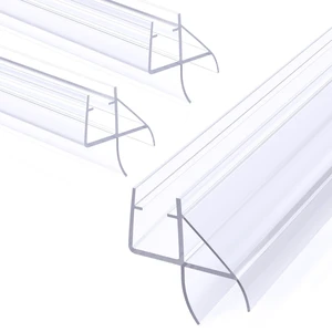 3 Pack 3/8"x 39" Frameless Shower Door Bottom Seal Shower Door Sweep for 3/8'' (10mm) Doors, Frameless Glass Shower Door Seal Strip Stop Shower Leaks and Create a Water Barrier 3 Pack 3/8"x 39" Frameless Shower Door Bottom Seal Shower Door Sweep for 3/8'' (10mm) Doors, Frameless Glass Shower Door Seal Strip Stop Shower Leaks and Create a Water Barrier