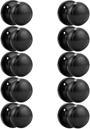 (10 Pack Classic Closet Door Knobs Dummy Door Knob, Individual Non-Turning Dummy Door Knob Single Side, Black Interior Door Knobs, Easy Installation (10 Pack Classic Closet Door Knobs Dummy Door Knob, Individual Non-Turning Dummy Door Knob Single Side, Black Interior Door Knobs, Easy Installation