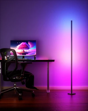 RGB Corner Floor Lamp 16 Million DIY Colors & 68+ Scene LED Smart Modern Floor Lamp with Timing, Music Sync, App and Remote Control Standing Lamp for Living Room RGB Corner Floor Lamp 16 Million DIY Colors & 68+ Scene LED Smart Modern Floor Lamp with Timing, Music Sync, App and Remote Control Standing Lamp for Living Room
