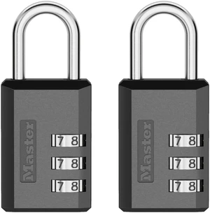 Combination Padlock, Resettable 3-Digit Code 2-Pack 647BLKEC2 1-3/16-inch Metal Combination Lock, Set Your Own Combination Locker Padlock, Travel Lock For Luggage Or Backpack Combination Padlock, Resettable 3-Digit Code 2-Pack 647BLKEC2 1-3/16-inch Metal Combination Lock, Set Your Own Combination Locker Padlock, Travel Lock For Luggage Or Backpack