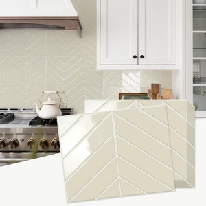 Herringbone Peel and Stick Backsplash, Light Gray Beige, 10 Sheets 12.6 x 9.7 in, Thicker Rectangular Vinyl Stick-On Wall Tiles, Easy Alignment, Waterproof, Easy to Clean, Kitchen/Bathroom Herringbone Peel and Stick Backsplash, Light Gray Beige, 10 Sheets 12.6 x 9.7 in, Thicker Rectangular Vinyl Stick-On Wall Tiles, Easy Alignment, Waterproof, Easy to Clean, Kitchen/Bathroom