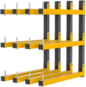 4 PACK Lumber Storage Rack Wall Mount Wood Organizer Storage Racks Heavy Duty Shelf Brackets with 6-Level System 720 LB Sturdy Folding Garage Wall Shelving, Snowboard Rack for Indoor and Outdoor 4 PACK Lumber Storage Rack Wall Mount Wood Organizer Storage Racks Heavy Duty Shelf Brackets with 6-Level System 720 LB Sturdy Folding Garage Wall Shelving, Snowboard Rack for Indoor and Outdoor