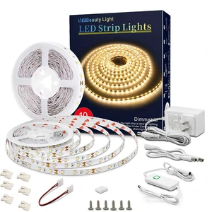 Led Strip Lights 32.8ft Warm White Dimmable Led Light Strip Flexible Rope Lights Kits with 12v Etl Power Supply, Adhesive Clips, Dimmer Switch and Connectors for Indoor Decor Led Strip Lights 32.8ft Warm White Dimmable Led Light Strip Flexible Rope Lights Kits with 12v Etl Power Supply, Adhesive Clips, Dimmer Switch and Connectors for Indoor Decor