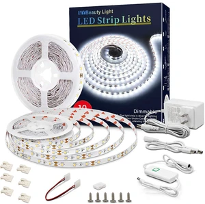 Led Strip Lights 32.8ft White Dimmable Led Light Strip Flexible Rope Lights Kits with 12v Etl Power Supply, Adhesive Clips, Dimmer Switch and Connectors for Indoor Decor Led Strip Lights 32.8ft White Dimmable Led Light Strip Flexible Rope Lights Kits with 12v Etl Power Supply, Adhesive Clips, Dimmer Switch and Connectors for Indoor Decor