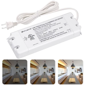 30W Dimmable LED Driver, 120V AC to 12V DC Transformer, UL Listed TRIAC / Forward-Phase Dimming, For LED Strip Lights Signs, Compatible with Lutron Leviton Dimmer 30W Dimmable LED Driver, 120V AC to 12V DC Transformer, UL Listed TRIAC / Forward-Phase Dimming, For LED Strip Lights Signs, Compatible with Lutron Leviton Dimmer