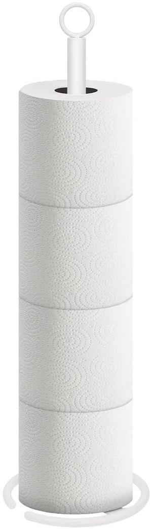 Bath Toilet Paper Holder Stand, Freestanding Tissue Paper Storage with Reserve, Space Toilet 4 Rolls Holder for Bathroom/Kitchen Countertop-All Metal (1 Pack, White) Bath Toilet Paper Holder Stand, Freestanding Tissue Paper Storage with Reserve, Space Toilet 4 Rolls Holder for Bathroom/Kitchen Countertop-All Metal (1 Pack, White)