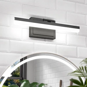 Modern Bathroom Vanity Light 15.7 inch, 20W Dimmable 5CCT Led Bathroom Light Fixture Over Mirror, Black Bar Vanity Light for Bathrooms Mirror Cabinets Bedroom-ETL Certificated Modern Bathroom Vanity Light 15.7 inch, 20W Dimmable 5CCT Led Bathroom Light Fixture Over Mirror, Black Bar Vanity Light for Bathrooms Mirror Cabinets Bedroom-ETL Certificated