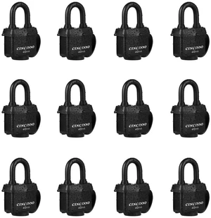 40mm Padlock with Key,Weatherproof Laminated Steel Locks with Keys,Heavy Duty Keyed Alike Padlocks for Outdoor Use,12 Pack 40mm Padlock with Key,Weatherproof Laminated Steel Locks with Keys,Heavy Duty Keyed Alike Padlocks for Outdoor Use,12 Pack
