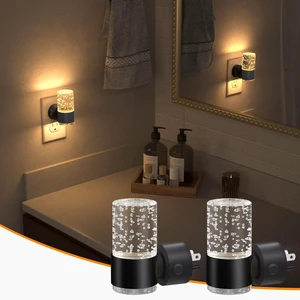 Night Light Plug into Wall, Dimmable Nights Lights with 3 CCT & 5 Brightness Levels, Slim Acrylic Plug in Night Light, Auto Dusk to Dawn Sensor for Stairs, Hallway, Bathroom(2 Pack, Black) Night Light Plug into Wall, Dimmable Nights Lights with 3 CCT & 5 Brightness Levels, Slim Acrylic Plug in Night Light, Auto Dusk to Dawn Sensor for Stairs, Hallway, Bathroom(2 Pack, Black)
