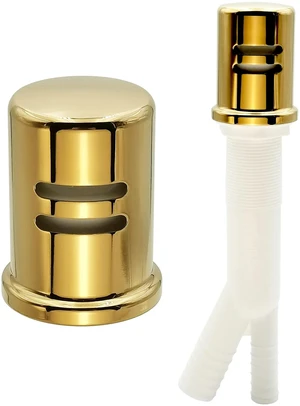 Dishwasher Air Gap Kits with Dishwasher Air Gap Cover and Matching Escutcheon, Replacement air gap dishwasher,Solid Brass Air Gap Cap, Polished Brass Finish Dishwasher Air Gap Kits with Dishwasher Air Gap Cover and Matching Escutcheon, Replacement air gap dishwasher,Solid Brass Air Gap Cap, Polished Brass Finish