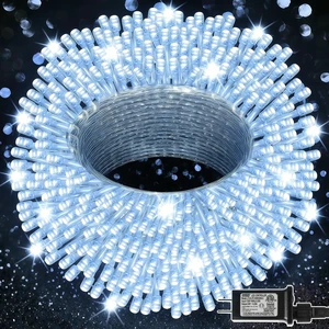 300 LED String Lights Outdoor Indoor, Extra Long 98.5FT Super Bright Christmas Lights, 8 Lighting Modes, Plug in Waterproof Fairy Lights for Holiday Wedding Party Bedroom Decorations (White) 300 LED String Lights Outdoor Indoor, Extra Long 98.5FT Super Bright Christmas Lights, 8 Lighting Modes, Plug in Waterproof Fairy Lights for Holiday Wedding Party Bedroom Decorations (White)