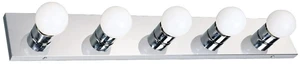 509653 5-Light Vanity Strip Light Contemporary Dimmable for Bathroom, Bedroom, Makeup Vanity, Polished Chrome 509653 5-Light Vanity Strip Light Contemporary Dimmable for Bathroom, Bedroom, Makeup Vanity, Polished Chrome
