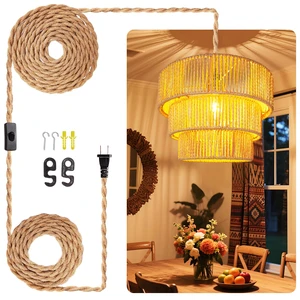 Rattan Pendant Light Hanging Lamps - 16.4ft Plug in Cord Hanging Light Fixture Plug Into Wall Outlet Pendant Lighting with On Off Switch for Bedroom Living (3-Tier Rattan Lamp Shade) Rattan Pendant Light Hanging Lamps - 16.4ft Plug in Cord Hanging Light Fixture Plug Into Wall Outlet Pendant Lighting with On Off Switch for Bedroom Living (3-Tier Rattan Lamp Shade)