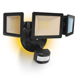 Motion Sensor Outdoor Lights, 40W 4500LM Flood Lights Outdoor 120V Night Light 2400K/3000K/4000K/6500K 3 Modes (Dusk to Dawn/Auto/On Time), Waterproof Hardwired Security Light ETL Listed, 1PC Motion Sensor Outdoor Lights, 40W 4500LM Flood Lights Outdoor 120V Night Light 2400K/3000K/4000K/6500K 3 Modes (Dusk to Dawn/Auto/On Time), Waterproof Hardwired Security Light ETL Listed, 1PC
