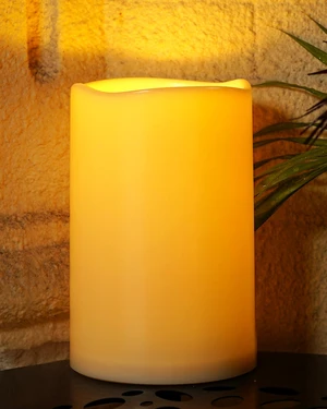 6" x 9" Extra Large Outdoor Waterproof Candle with Auto 6H Timer No Remote, LED Flickering Pillar Candle Battery Operated for Lanterns,Ivory Plastic Made, Long Last for Half A Year 6" x 9" Extra Large Outdoor Waterproof Candle with Auto 6H Timer No Remote, LED Flickering Pillar Candle Battery Operated for Lanterns,Ivory Plastic Made, Long Last for Half A Year