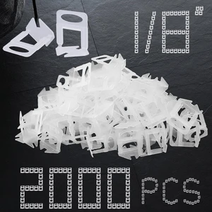 Tile Leveling System Clips 1/8" 2000 Piece 3.0mm Tile Leveler Clips DIY Tile Spacers Tile Leveling for Professional Ceramic Tile and Stone Installation Tile Leveling System Clips 1/8" 2000 Piece 3.0mm Tile Leveler Clips DIY Tile Spacers Tile Leveling for Professional Ceramic Tile and Stone Installation