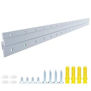 French Cleat Heavy Duty, Aluminum French Cleat, Headboard Wall Mounting Brackets with Screws, Heavy Mirror Mounting Hardware (36 Inch-1 Pair, Support 240 lbs) French Cleat Heavy Duty, Aluminum French Cleat, Headboard Wall Mounting Brackets with Screws, Heavy Mirror Mounting Hardware (36 Inch-1 Pair, Support 240 lbs)