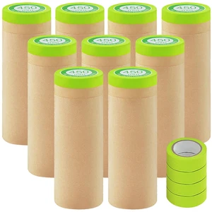 9 Rolls Pre-Taped Masking Paper for Painting and 4 Rolls Masking Tape Set -18 inch x 50 feet Tape and Drape for Painting, Painters Paper for Automotive Paint Masking, Floor Protection,Wall Covering 9 Rolls Pre-Taped Masking Paper for Painting and 4 Rolls Masking Tape Set -18 inch x 50 feet Tape and Drape for Painting, Painters Paper for Automotive Paint Masking, Floor Protection,Wall Covering
