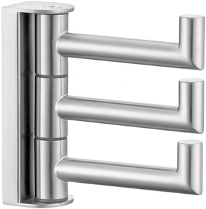 Swivel Towel Hook 3 Arms, Robe Coat Wall Hook, Brushed Nickel Solid SUS304 Stainless Steel, Hand Towel Holder for Bathroom Shower Kitchen, Fold Flush to the Wall, Screws Mounted Swivel Towel Hook 3 Arms, Robe Coat Wall Hook, Brushed Nickel Solid SUS304 Stainless Steel, Hand Towel Holder for Bathroom Shower Kitchen, Fold Flush to the Wall, Screws Mounted