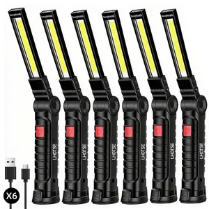 Rechargeable LED Work Light/Flashlight for Mechanic(6 Pack) Magnetic, 360° Rotate,7 H Run Time,Tool Gifts for Men Dad, Automotive Trouble Light for Car Repair & Camping,Inspection Rechargeable LED Work Light/Flashlight for Mechanic(6 Pack) Magnetic, 360° Rotate,7 H Run Time,Tool Gifts for Men Dad, Automotive Trouble Light for Car Repair & Camping,Inspection