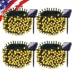 4pack 400LED Solar String Lights Outdoor Waterproof Warm White 4pack 400LED Solar String Lights Outdoor Waterproof Warm White