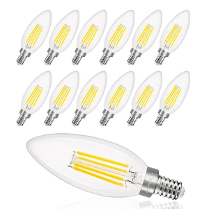 12 Pack E12 LED Candelabra Bulb 40W Equivalent 4000K Natural White Dimmable Type B Light Bulb Small Base for Chandelier, CRI85+ 120V, 400LM, 4W LED B11 for Ceiling Fan, Candle Light Bulb 12 Pack E12 LED Candelabra Bulb 40W Equivalent 4000K Natural White Dimmable Type B Light Bulb Small Base for Chandelier, CRI85+ 120V, 400LM, 4W LED B11 for Ceiling Fan, Candle Light Bulb
