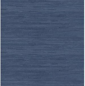 x Society Social Classic Faux Grasscloth Peel and Stick Wallpaper, Navy Blue x Society Social Classic Faux Grasscloth Peel and Stick Wallpaper, Navy Blue