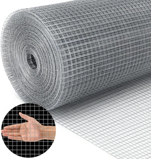 19 Gauge Hardware Cloth, 1/2 inch Chicken Wire Fence, Galvanized Welded Cage Wire Mesh Roll Supports Poultry Netting Cage Fence 19 Gauge Hardware Cloth, 1/2 inch Chicken Wire Fence, Galvanized Welded Cage Wire Mesh Roll Supports Poultry Netting Cage Fence