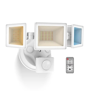 Motion Sensor Outdoor Lights with Remote 40W 4000LM Flood Light 120V 3 Modes Dusk to Dawn/Auto/On Time, 3000K-6000K Flood Lights Outdoor Motion Sensor Dimmable IP65 Waterproof ETL White 1PC Motion Sensor Outdoor Lights with Remote 40W 4000LM Flood Light 120V 3 Modes Dusk to Dawn/Auto/On Time, 3000K-6000K Flood Lights Outdoor Motion Sensor Dimmable IP65 Waterproof ETL White 1PC
