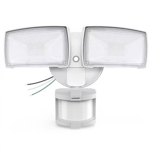 Hardwired LED Security Lights Motion Sensor Outdoor, 40W 4000LM 5500K Daylight, 72 FT Range & 180° Detection, Easy to Install, IP65 Waterproof, 2 Head Flood Light for Garage, Yard, Porch Hardwired LED Security Lights Motion Sensor Outdoor, 40W 4000LM 5500K Daylight, 72 FT Range & 180° Detection, Easy to Install, IP65 Waterproof, 2 Head Flood Light for Garage, Yard, Porch