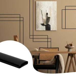 26.2 Ft Peel and Stick Wall Molding Trim, Flexible PVC Trim Trim for Walls & Backsplash, Waterproof Heat Resistant Self Adhesive Trim, Easy No-Damage Install, Matte Black 26.2 Ft Peel and Stick Wall Molding Trim, Flexible PVC Trim Trim for Walls & Backsplash, Waterproof Heat Resistant Self Adhesive Trim, Easy No-Damage Install, Matte Black