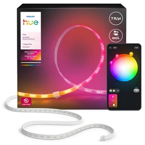 Flux 7-Feet LED Strip Light Extension, Vibrant Color and Ambiance, Flexible Indoor Lighting, Chromasync Color Blending, Cuttable, Extendable, Reusable, App and Voice Command Flux 7-Feet LED Strip Light Extension, Vibrant Color and Ambiance, Flexible Indoor Lighting, Chromasync Color Blending, Cuttable, Extendable, Reusable, App and Voice Command