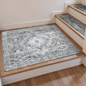 Stair Treads Non-Slip Landing Rug 31"x31" Matching Mat for Wooden Steps Square Capet Stair Treads Rubber Backing Stair Runner Anti-Slip Stair Landing Mat Stair Treads Non-Slip Landing Rug 31"x31" Matching Mat for Wooden Steps Square Capet Stair Treads Rubber Backing Stair Runner Anti-Slip Stair Landing Mat