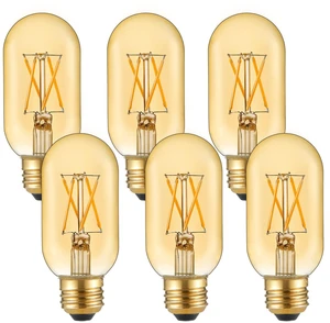 T45 E26 Led Bulb 60 watt,Dimmable,Amber Light Bulbs,2200K,6Pack Edison Light Bulbs,6w=60 watt light bulbs,600lm,360°,AC120V,ETL,Warm Light Bulbs for pendant,Ceiling Fan,Sputnik,Vanity,Desk T45 E26 Led Bulb 60 watt,Dimmable,Amber Light Bulbs,2200K,6Pack Edison Light Bulbs,6w=60 watt light bulbs,600lm,360°,AC120V,ETL,Warm Light Bulbs for pendant,Ceiling Fan,Sputnik,Vanity,Desk