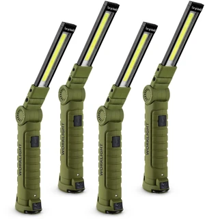 4 Pack Rechargeable LED Work Lights with Magnetic Base and 360° Rotation, 5 Modes for BBQ, Camping, Reading, and Car Repair 4 Pack Rechargeable LED Work Lights with Magnetic Base and 360° Rotation, 5 Modes for BBQ, Camping, Reading, and Car Repair