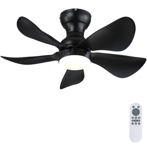 30"Black Low Profile Flush Mount Ceiling Fans with Lights and Remote Super Large Airflow with 6 Wind Speeds, Reversible, Dimmable 3 CCT LED, 30W Noiseless DC Motor,Timer, for Bedroom Kitchen 30"Black Low Profile Flush Mount Ceiling Fans with Lights and Remote Super Large Airflow with 6 Wind Speeds, Reversible, Dimmable 3 CCT LED, 30W Noiseless DC Motor,Timer, for Bedroom Kitchen