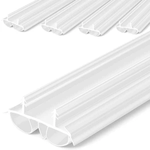 4 Pcs 36" Kerf Door Sweep Double Bubble Kerf White 1-3/4" Wide Vinyl Seal, Exterior Door Sweeps for Energy Saving, Blocks Dust Insects Noise, Slide-in Install, Draft Stopper 4 Pcs 36" Kerf Door Sweep Double Bubble Kerf White 1-3/4" Wide Vinyl Seal, Exterior Door Sweeps for Energy Saving, Blocks Dust Insects Noise, Slide-in Install, Draft Stopper