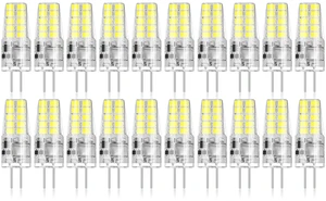 20 Pack G4 LED Bulb 2W Equivalent 30W 6000K Daylight 250 Lumens 360°Beam Angle, T3 Halogen Bulb Replacement Landscape Bulbs, AC/DC 12V Led Lights G4 Bi-Pin Base for Outdoor Landscape Lighting 20 Pack G4 LED Bulb 2W Equivalent 30W 6000K Daylight 250 Lumens 360°Beam Angle, T3 Halogen Bulb Replacement Landscape Bulbs, AC/DC 12V Led Lights G4 Bi-Pin Base for Outdoor Landscape Lighting