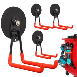 Strong Magnetic Hooks,Large Magnet with Hooks for Heavy Duty Tools,Jig Saw,Hose, 4 Pack Heavy Duty Magnetic Hooks for Hammer Drill,Circular Saw,Garden Tool(3.46inch/Orange) Strong Magnetic Hooks,Large Magnet with Hooks for Heavy Duty Tools,Jig Saw,Hose, 4 Pack Heavy Duty Magnetic Hooks for Hammer Drill,Circular Saw,Garden Tool(3.46inch/Orange)